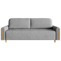 3-SITZER SCHLAFSOFA Majla Grau - Eichefarben/Grau, Holz/Textil (236/93/97cm) - Selsey