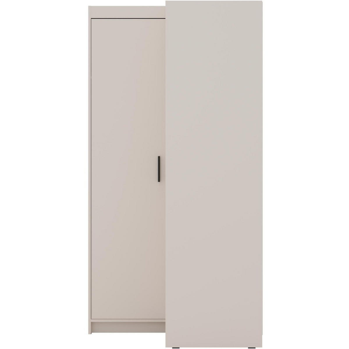 ECKSCHRANK Elena mit 2 Türen, 95x95 cm, Sandbeige - Sandfarben, Holzwerkstoff (95/190.5/95cm) - Beautysofa