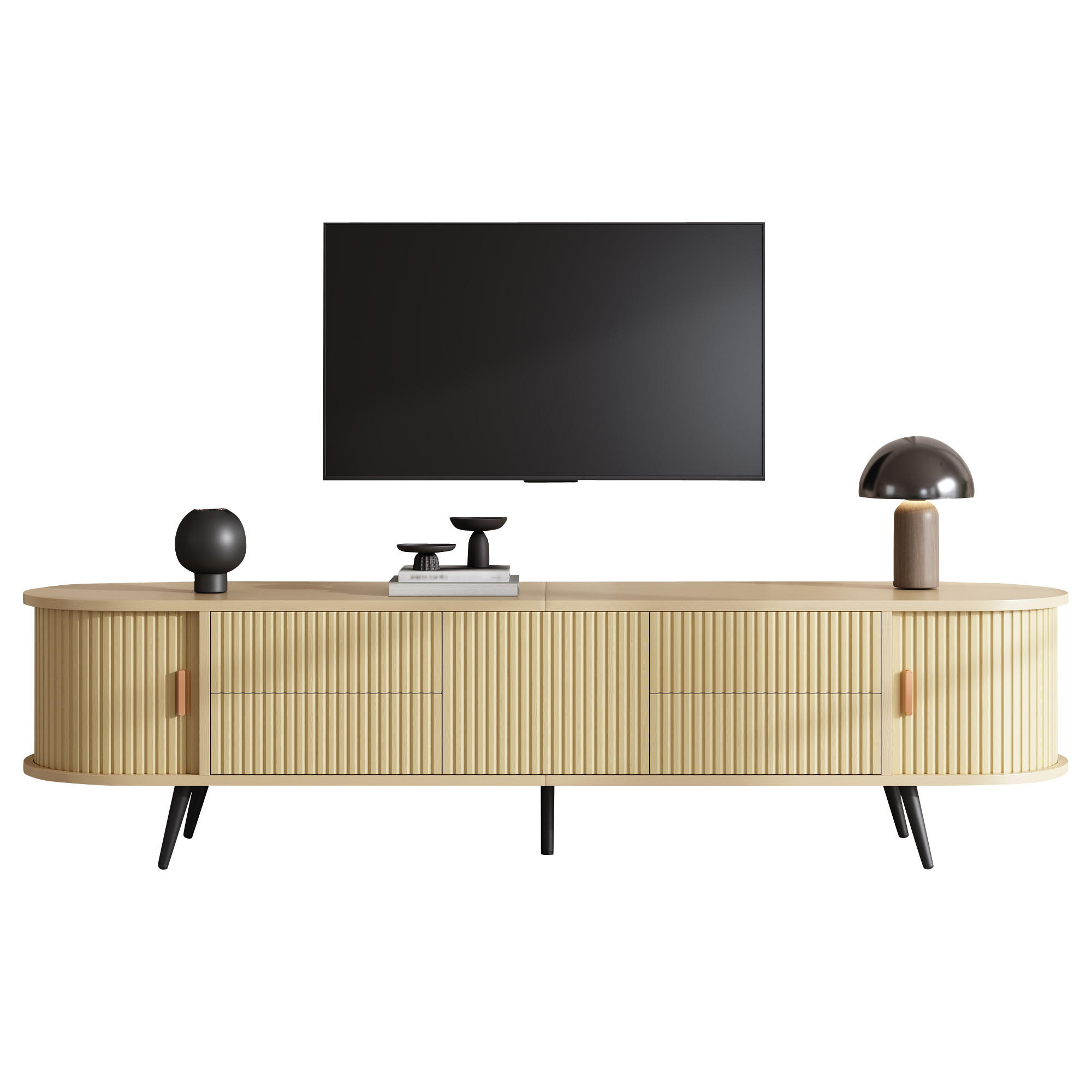 Flieks Tv-Lowboard Natur 180x45x40 cm