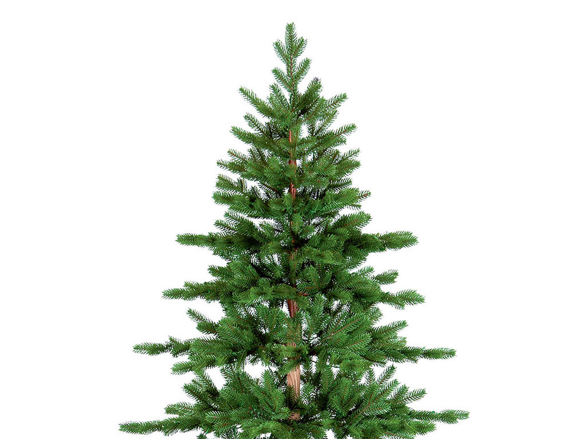 WEIHNACHTSBAUM künstlicher DELUXE WOODY 180 cm, grün, 2D/3D, 519 Zweige, inkl. Metallständer - Grün, Kunststoff/Metall (104/180cm) - LAALU