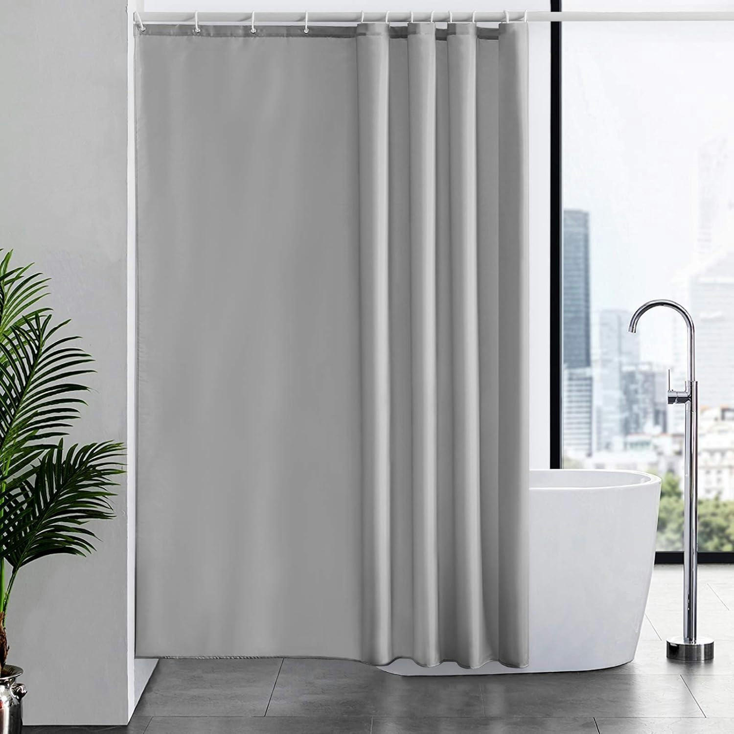 DUSCHVORHANG Grau 180 x 200 cm - Grau, Textil (180/200cm)