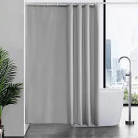 DUSCHVORHANG Grau 180 x 200 cm - Grau, Textil (180/200cm)