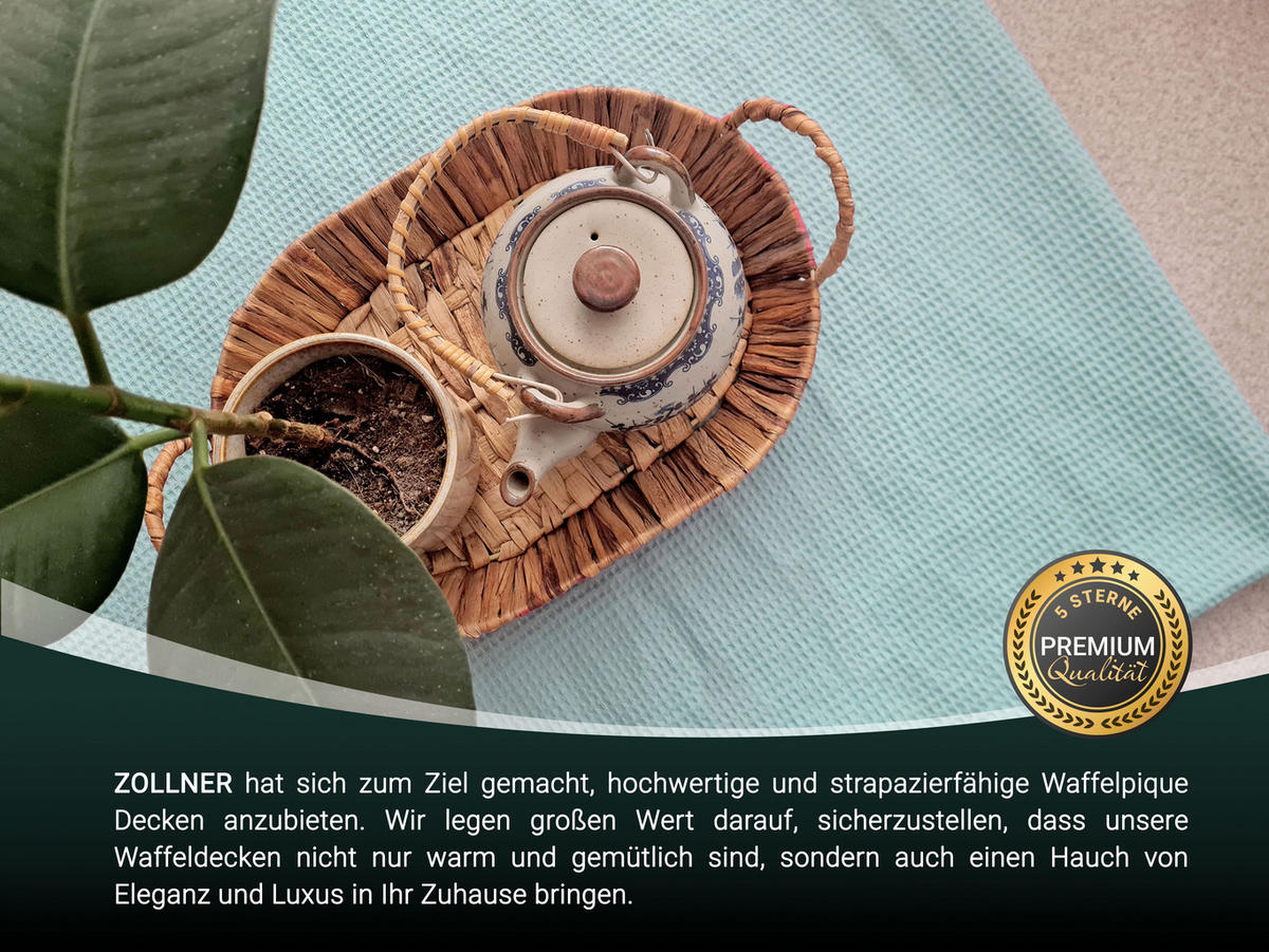 KUSCHELDECKE, 150x200 cm, 100% Baumwolle, Blau - Hellblau, Textil (150/200cm) - Zollner