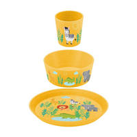 KINDERGESCHIRRSET Africa 3er Set - Gelb, Kunststoff (1/1/1cm) - Koziol