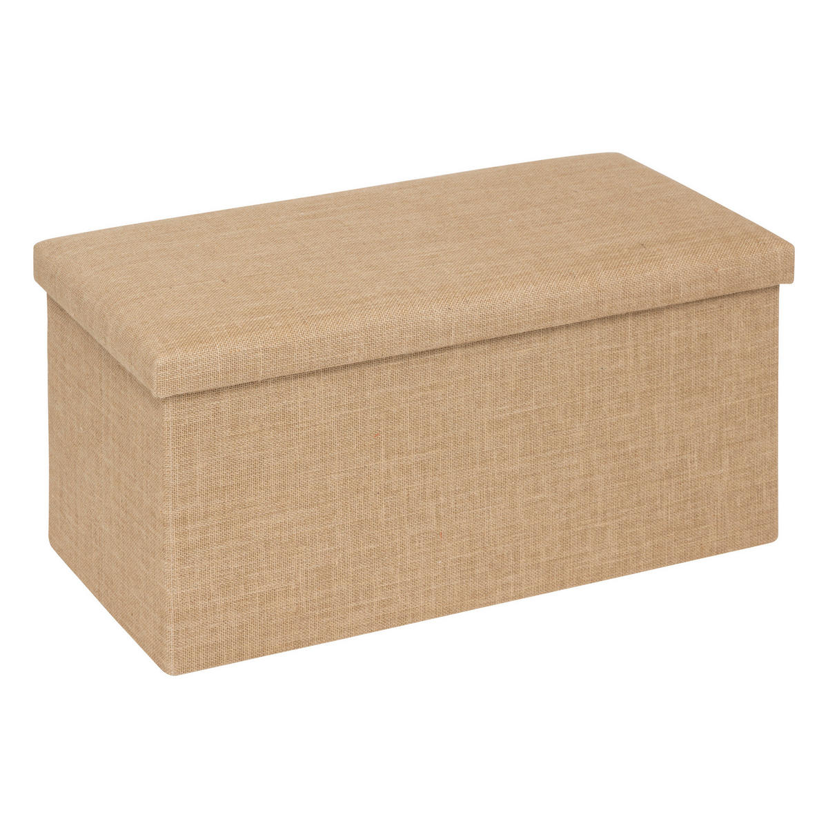 POUF Juta 76/38/38 cm - Beige, Holzwerkstoff (38/38/76cm) - 5five Simply Smart