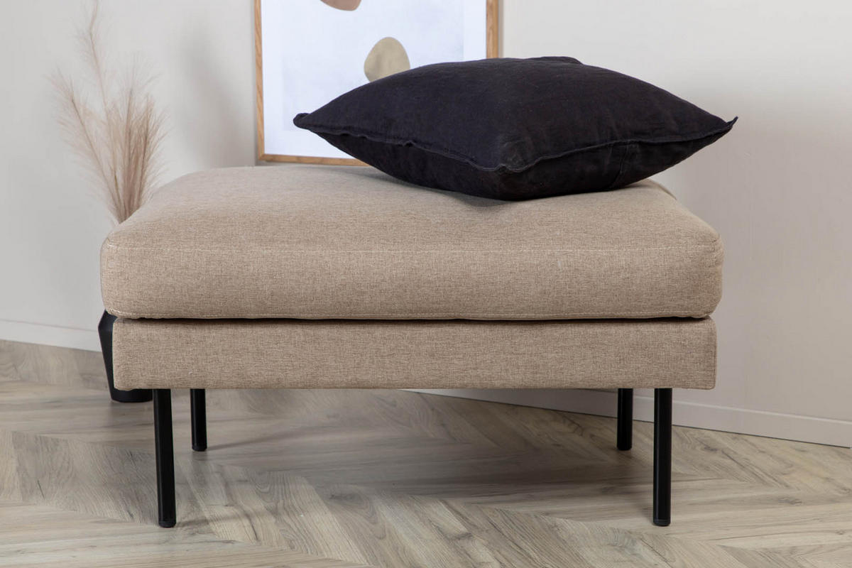 HOCKER schwarz braun - Braun, Holzwerkstoff (85/47/64cm) - ebuy24