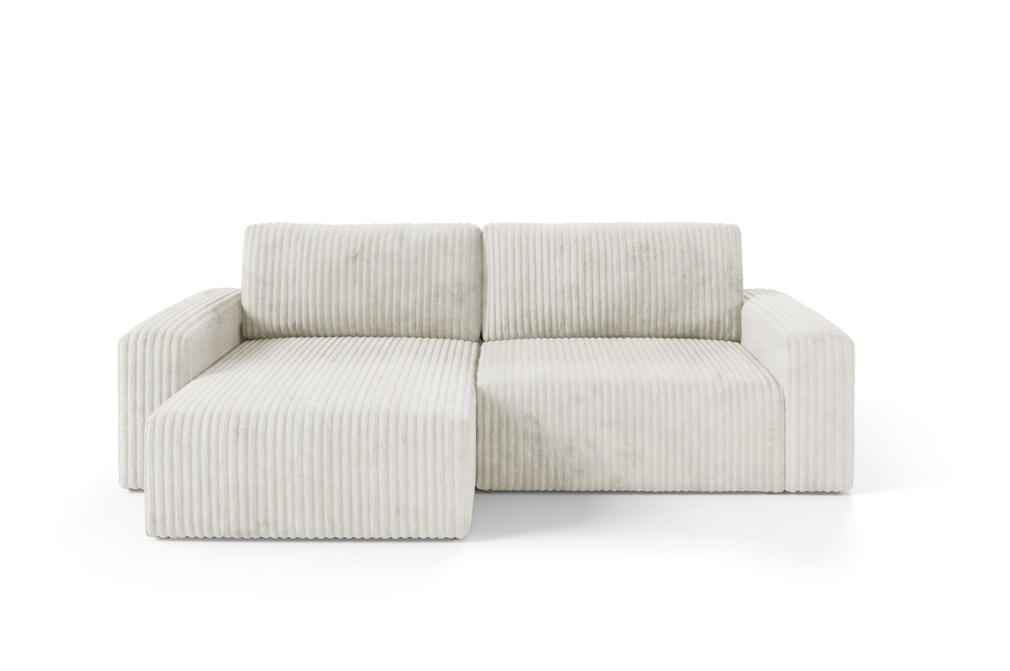 ECKSOFA Natalia - Creme, Holzwerkstoff/Textil (149/244cm) - Fun Möbel