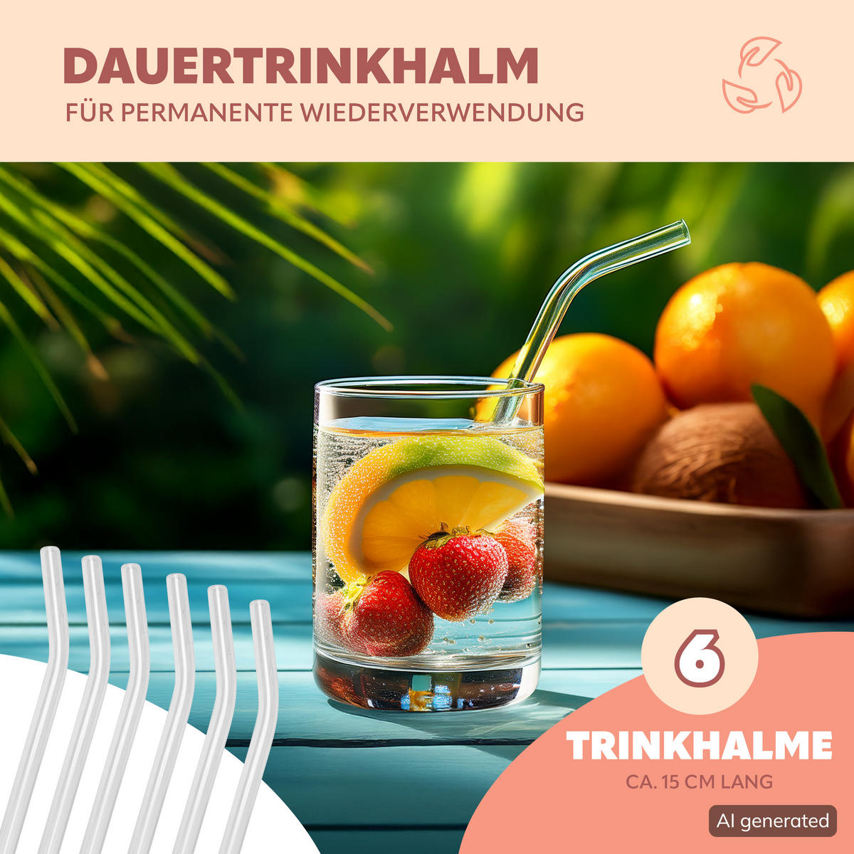 GLAS-TRINKHALME, transparent - Transparent, Glas (0.8/15cm) - bremermann
