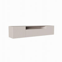 LOWBOARD Noa, Hängender TV-Schrank mit Push-to-Open System, kaschmir - Kaschmir, Holzwerkstoff (200/41/40cm) - AN-Moebel 4u