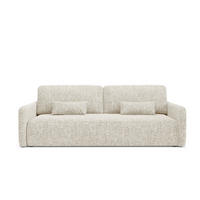 SCHLAFSOFA mit Bettkasten Beige - Beige/Schwarz, Holz/Holzwerkstoff (217/86/102cm) - Furnisell