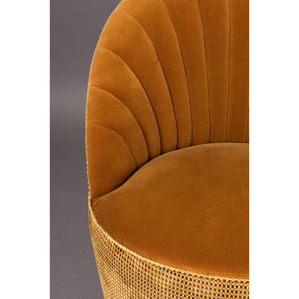 SESSEL Madison Braun - Orange, Textil (67/78/76cm) - Dutchbone
