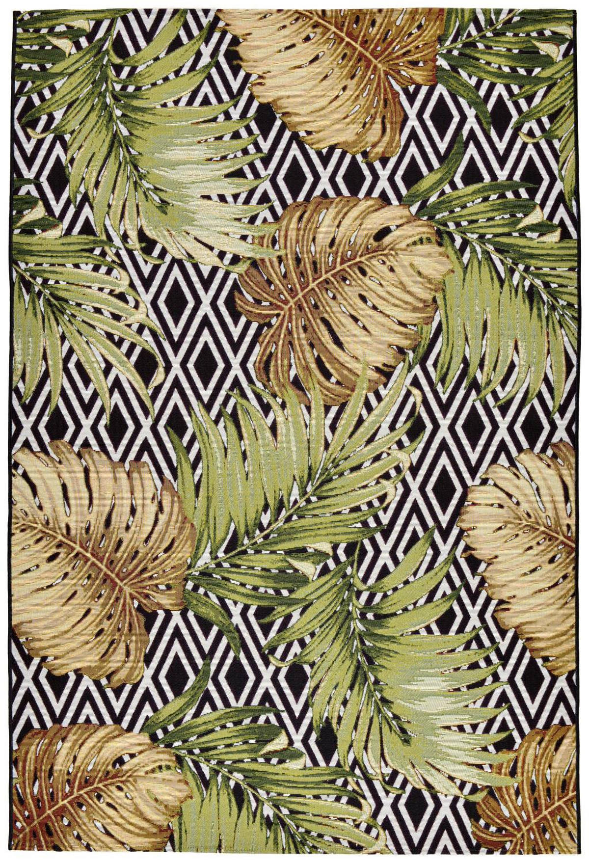 OUTDOORTEPPICH Aurora 120x180 cm - Schwarz, Textil (120/180cm) - Gino Falcone