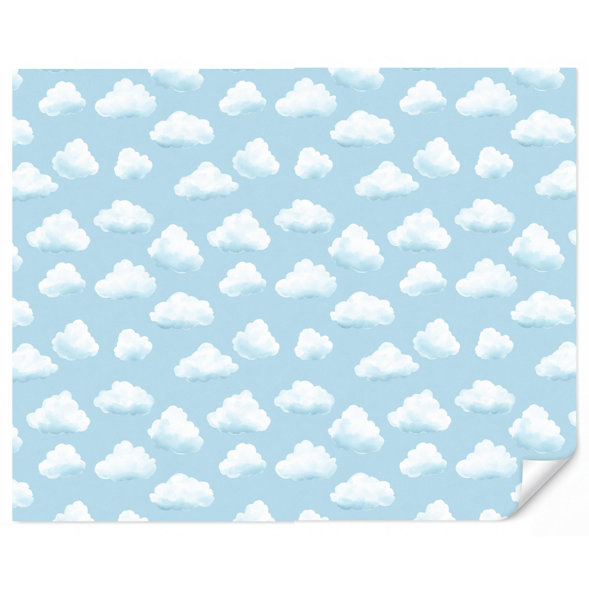 OnlyWow Kindertapete Hellblau 300x240 cm