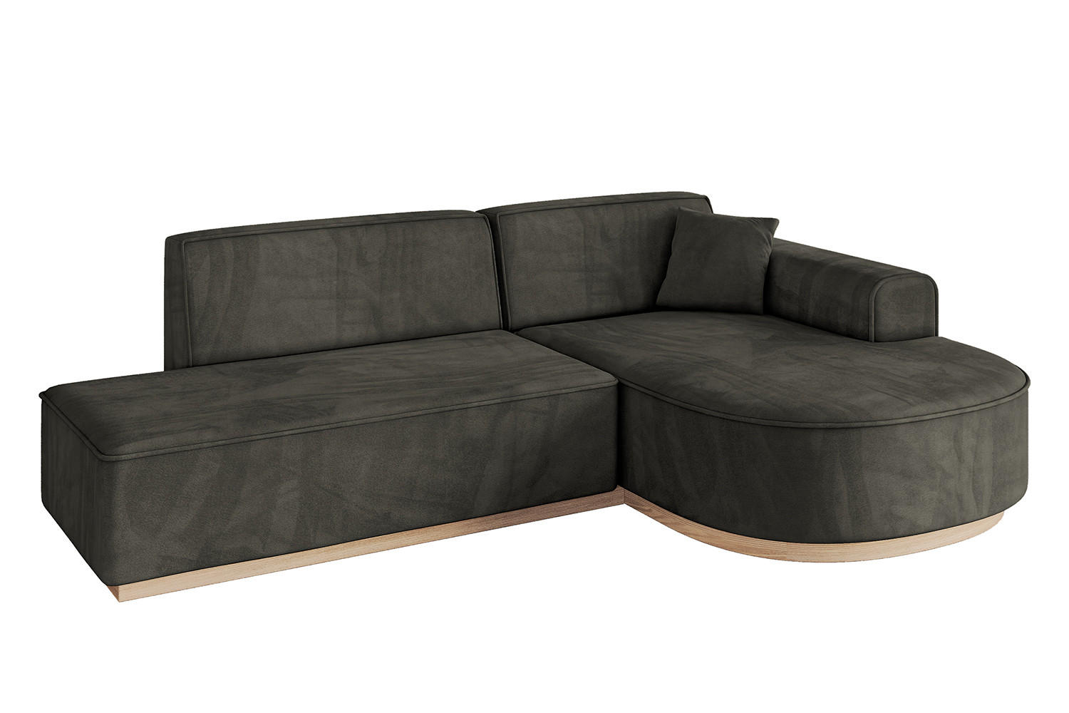 Altdecor Ecksofa Schwarz 243x171 cm