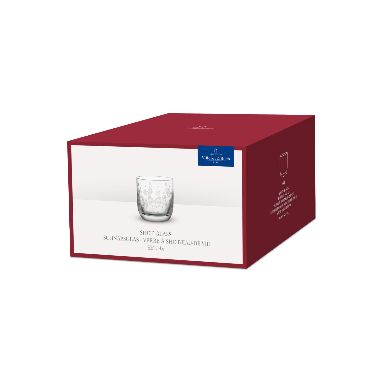 SCHNAPSGLÄSER Toy's Delight transparent 40 ml 4er Set - Transparent, Glas (0.04L) - Villeroy & Boch