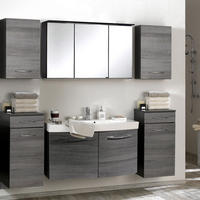 BADMÖBEL-SET 6-TLG. Florido-03 - Grau, Holzwerkstoff (210/200/47cm) - Lomado
