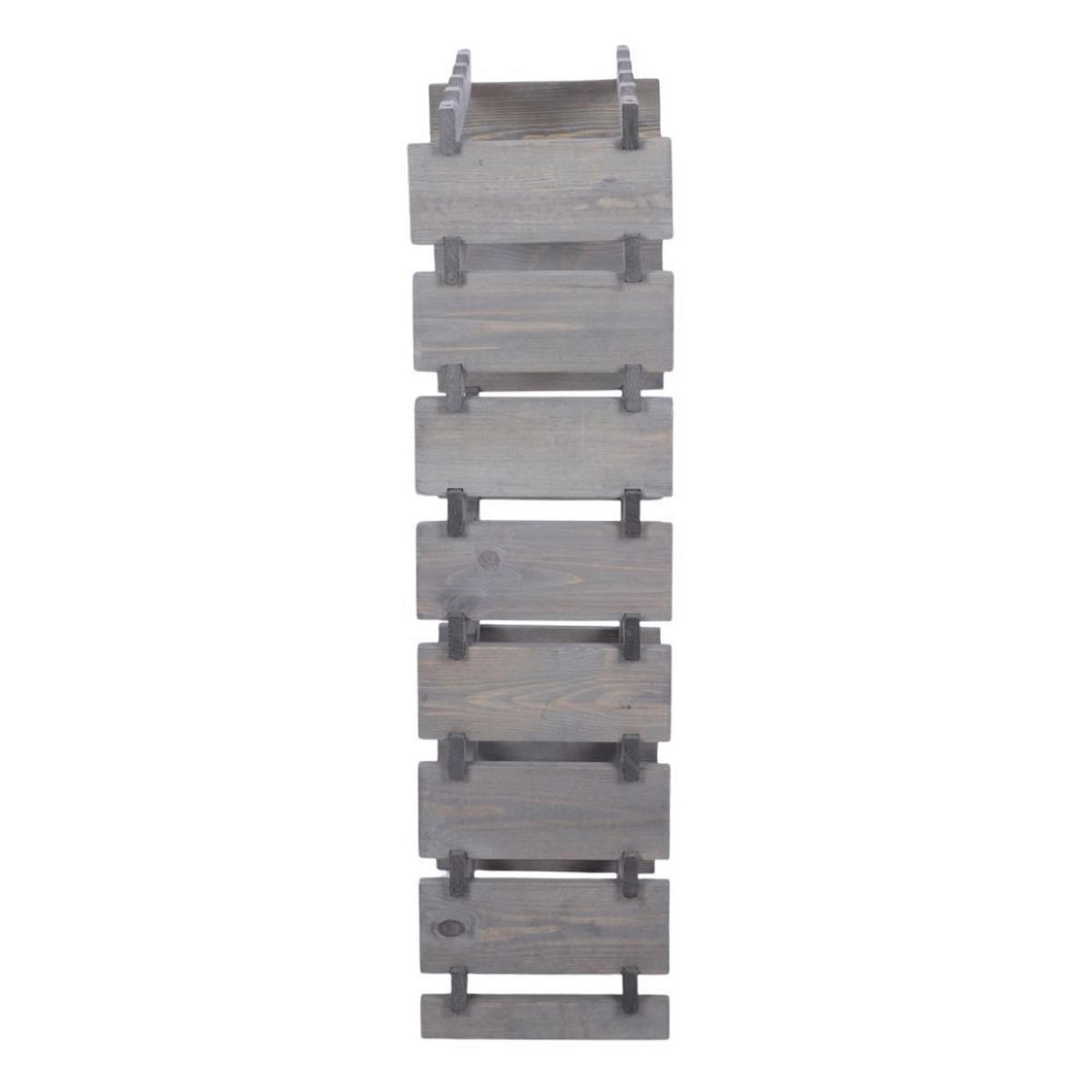 WEINREGAL VINOTECA FLEX PRO HxBxT 107x46x28cm 32 Flaschen auf 8 Ebenen Grau - Grau, Holz (46/107/28cm) - PROREGAL