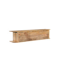 TV Board Jade Mangoholz 160 cm / 40 cm Natur - Naturfarben, Holz (160/35/40cm) - Villa Möbel