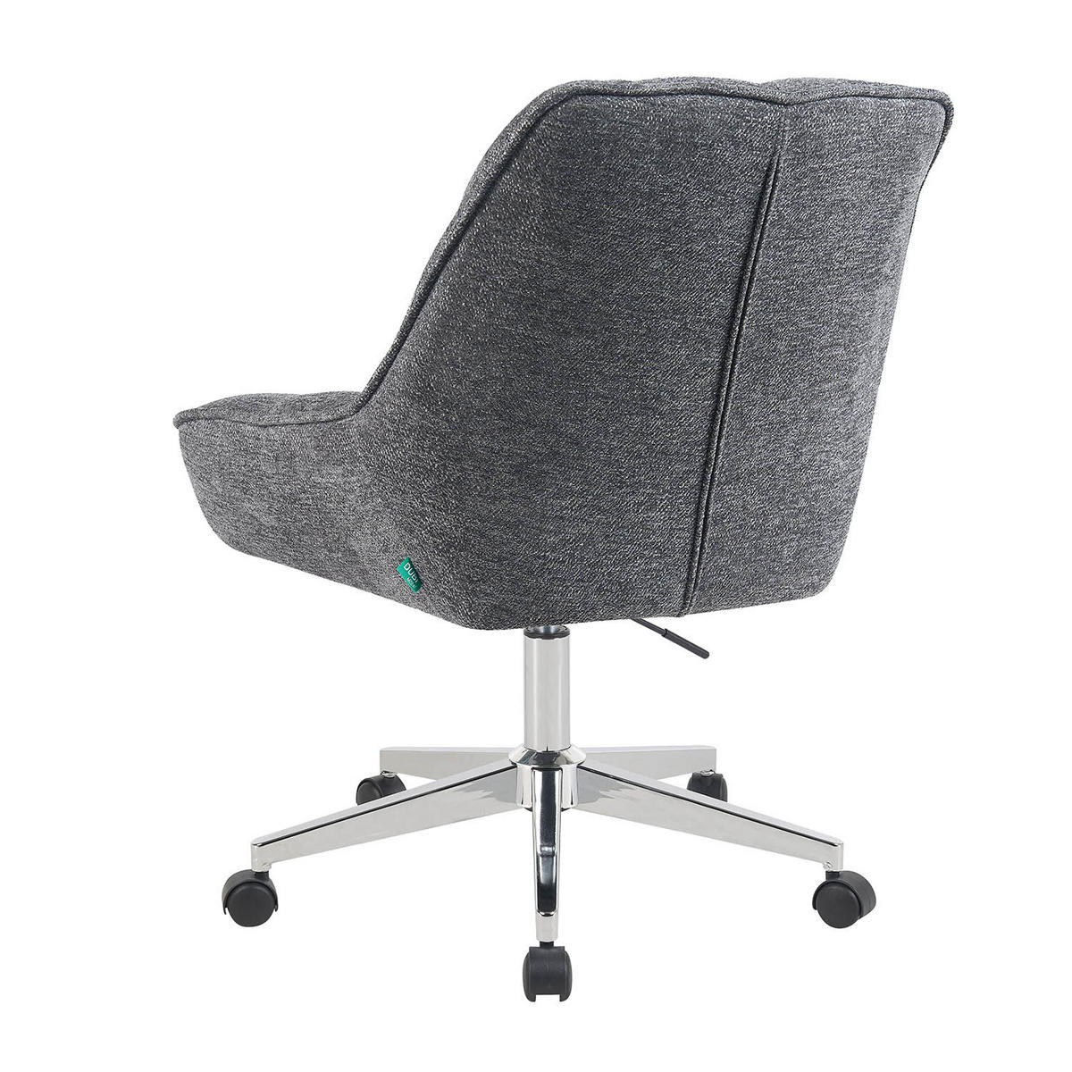 BÜROSTUHL Mika-Megan - Chromfarben/Grau, Textil/Metall (60/85/68cm) - DUBI Möbel