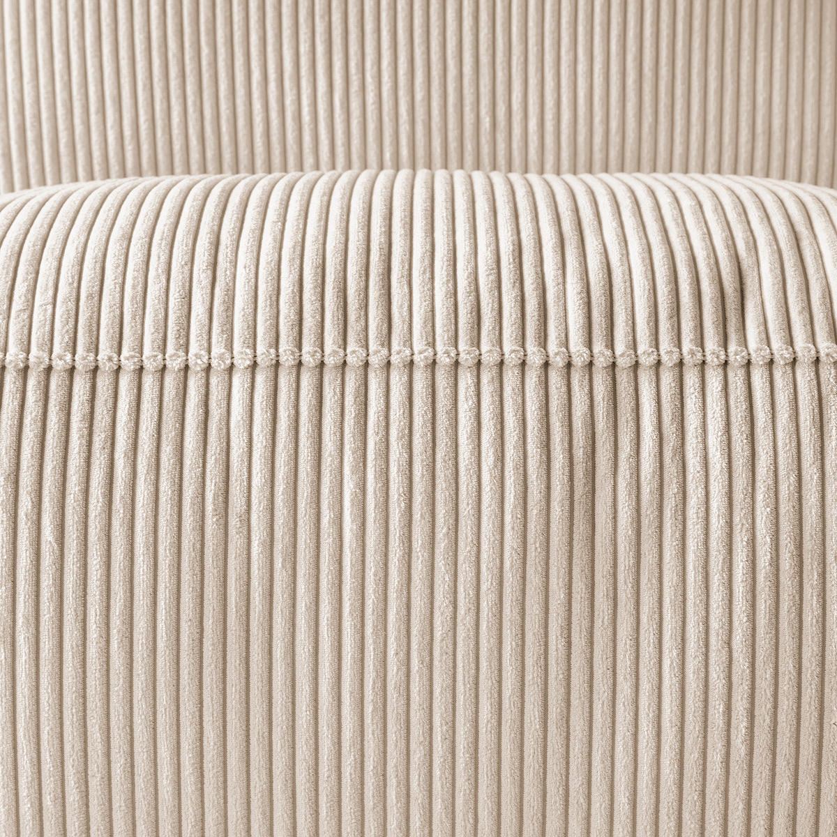 3-SITZER SOFA - Creme/Schwarz, Textil (240/75/96cm) - home24