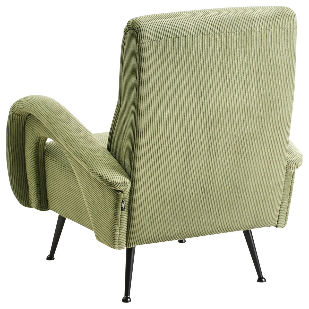 SESSEL Cord Grün Svalov - Grün, Textil (77/93/75cm) - Beliani