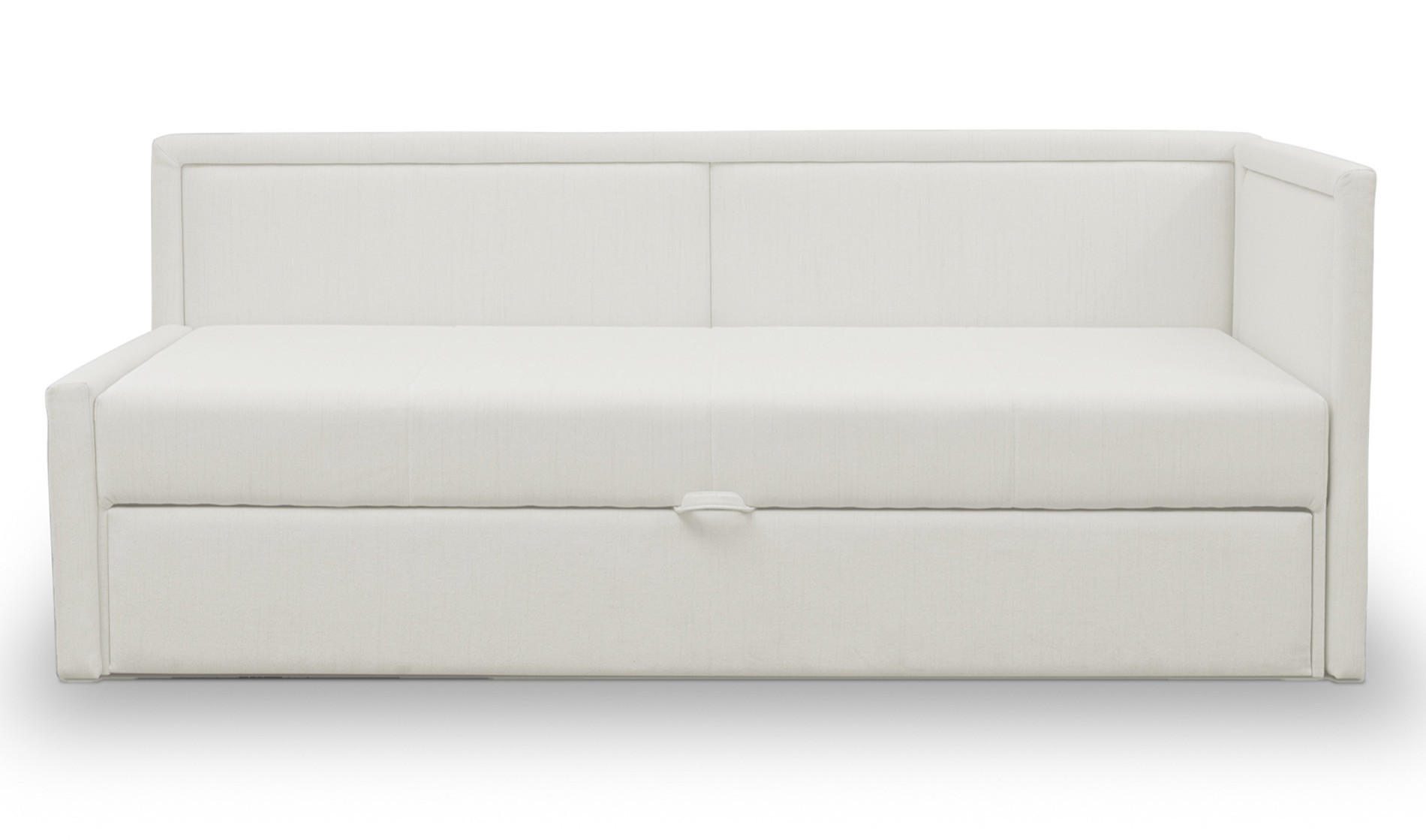 JUGENDBETT Caprili Creme ausziehbar für 2 Personen - Creme/Schwarz, Holz/Textil (82/189cm) - Selsey