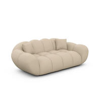 2-SITZER-SOFA Liva Beige Kunstleder - Beige, Kunststoff (200/70/93cm) - VAROYAL