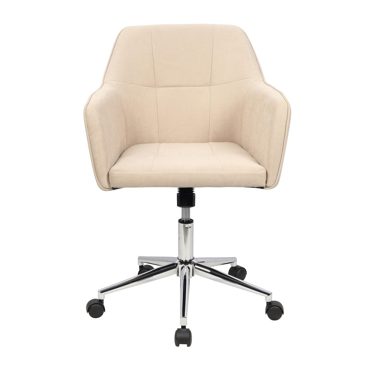 DREHSTUHL JAKE Stoffbezug beige - Beige, Textil (61/95/57cm) - SVITA