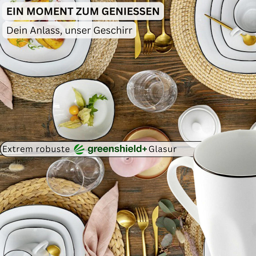 Thumbnail - Sänger Kaffeebecher, Weiß, Keramik, 6-teilig, 32.5x18.5x22.5 cm, kratzfest, Kaffee & Tee, Tassen, Kaffeetassen-Sets