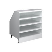 ORMARIĆ ZA KOSI KROV BEZ VRATA Rion Bijela 80 x 81.8 cm s 4 pretinca, korpus ormara dubine 60 cm - bijela, drvni materijal (80/83.8/60cm) - Vicco