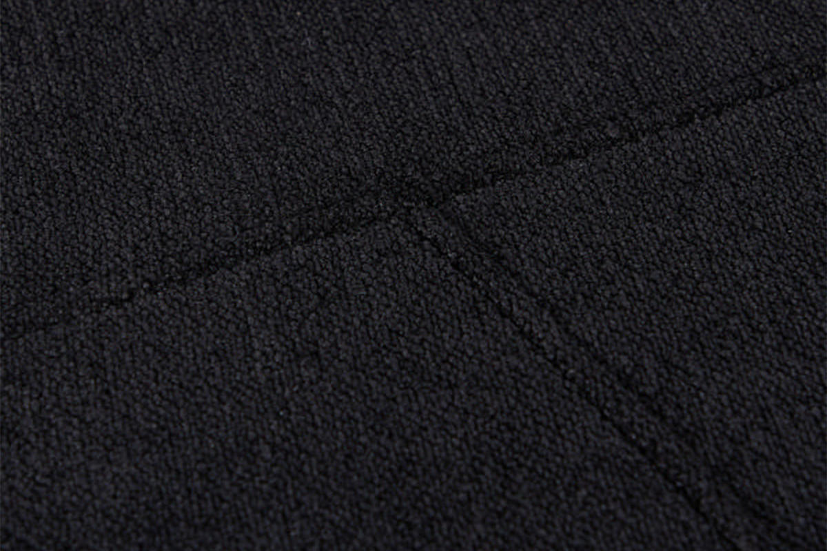 DESIGNSOFA GARBO Schwarz Webstoff - Schwarz, Textil/Metall (280/92/158cm) - KAWOLA