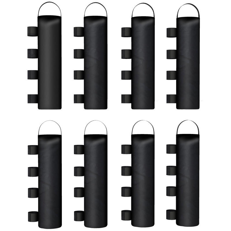 PAVILLON GEWICHTE 8er Set Sandsäcke 40 kg Oxford schwarz - Schwarz, Textil (20/50/1cm) - Fortuna Lai