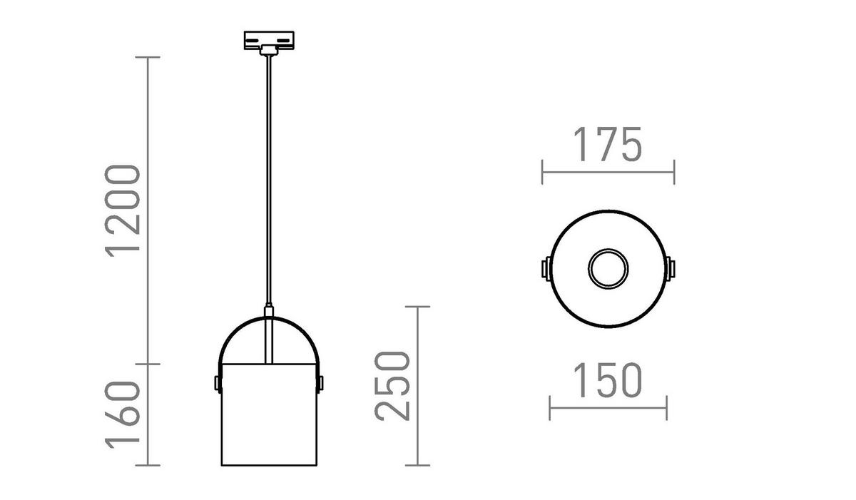 DECKENLEUCHTE JULIETTA 16 Opalglas 15 W - Schwarz, Metall (30/30/20cm) - Rendl