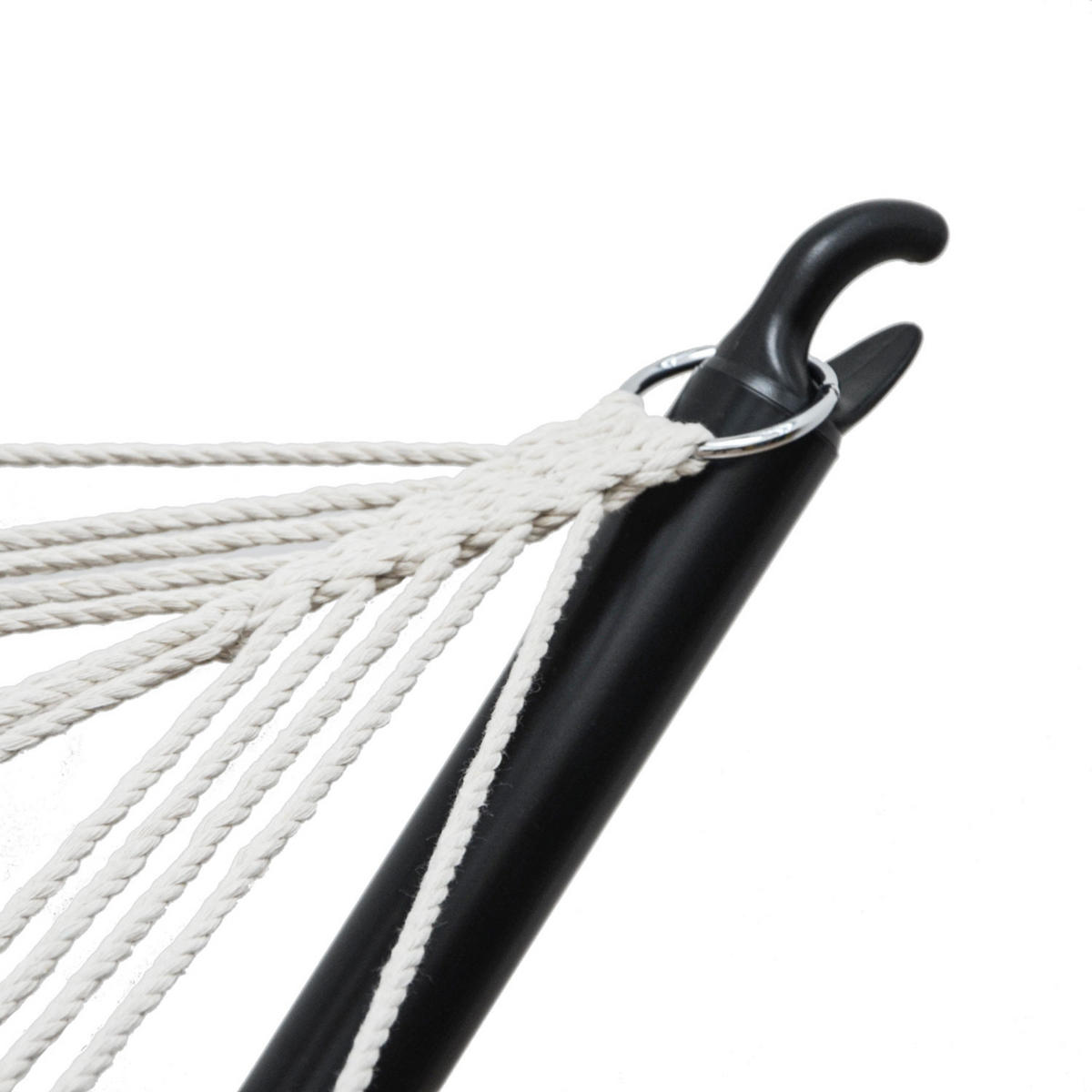 HÄNGEMATTE mit Gestell 310/100 cm, Braun/Schwarz - Schwarz, Metall (100/95/310cm) - Amanka