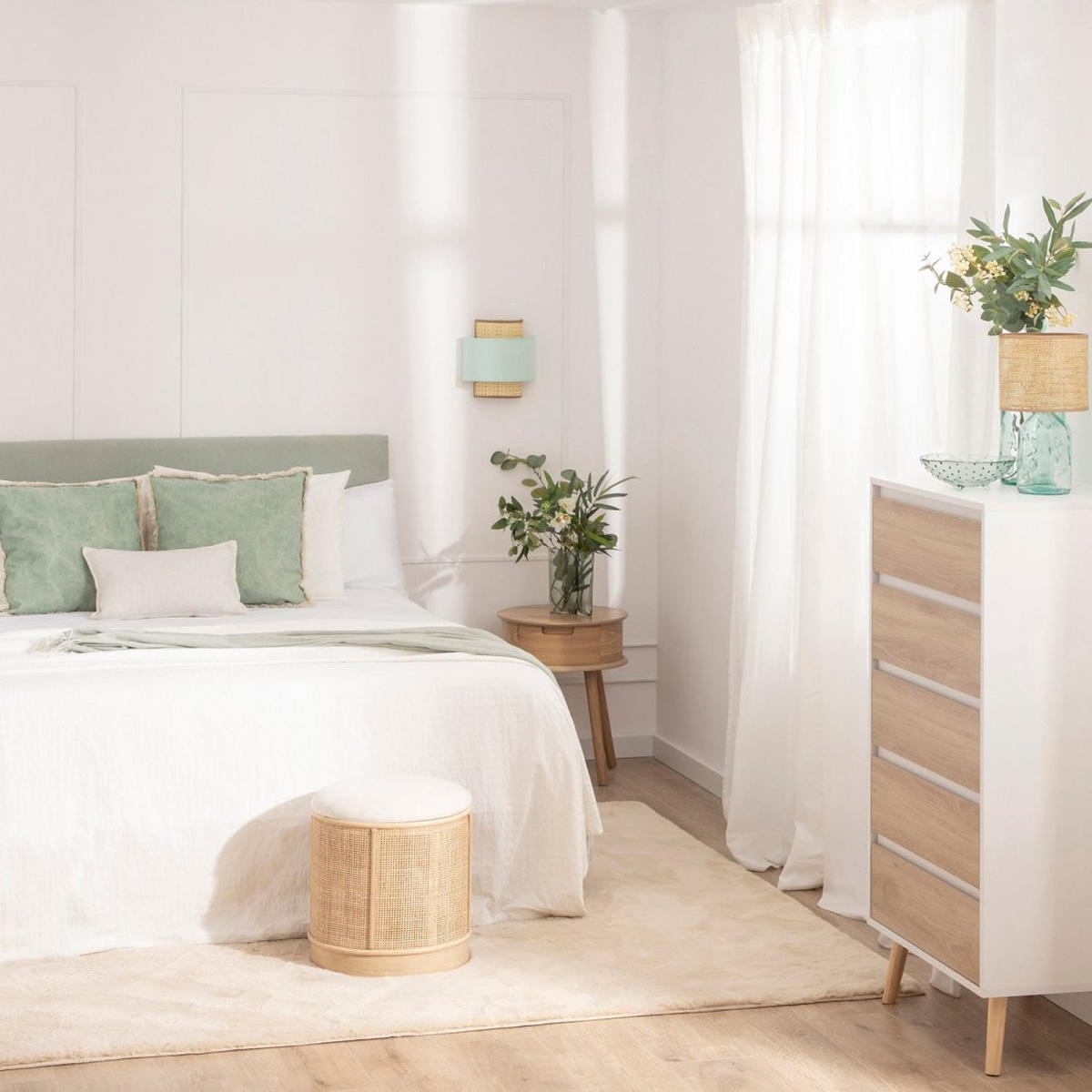 KOMMODE SCHMALE Kemi Zweifarbig 60 cm x 118 cm - Multicolor, Holzwerkstoff (60/118/40cm)