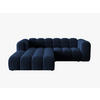 ECKSOFA modular links Lupine aus Samt königsblau 3 Sitzplätze - Dunkelblau, Textil (177/230cm) - Micadoni