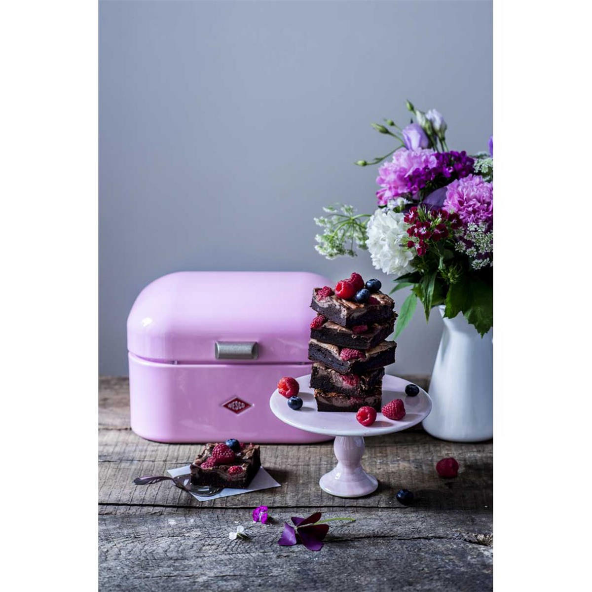 FRÜHSTÜCKSBOX Mini Grandy Rosa / Pink - Rosa, Metall (18/17/12cm) - Wesco