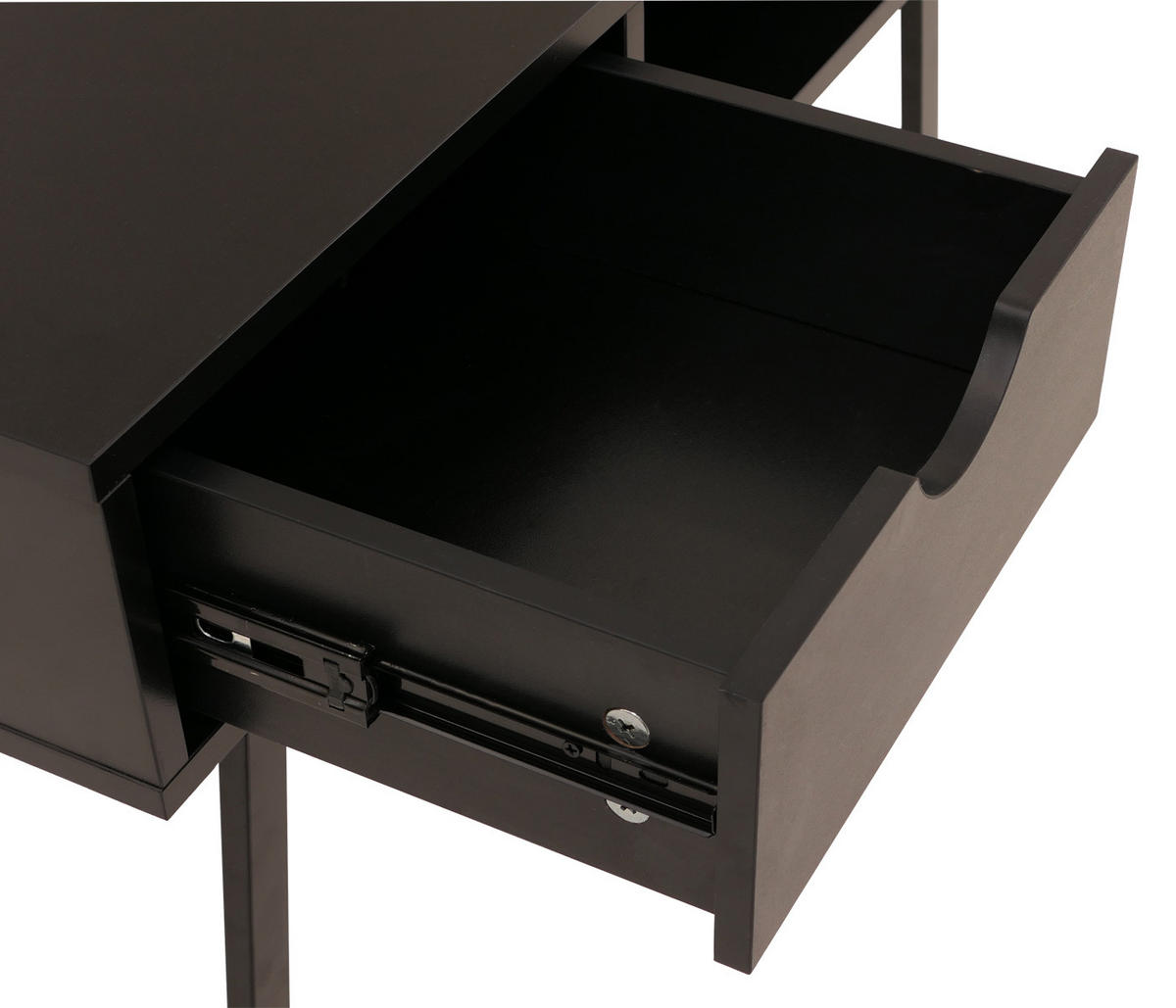 SCHREIBTISCH rechteckig Schwarz - Schwarz, Holz (60/120/76cm) - MCW