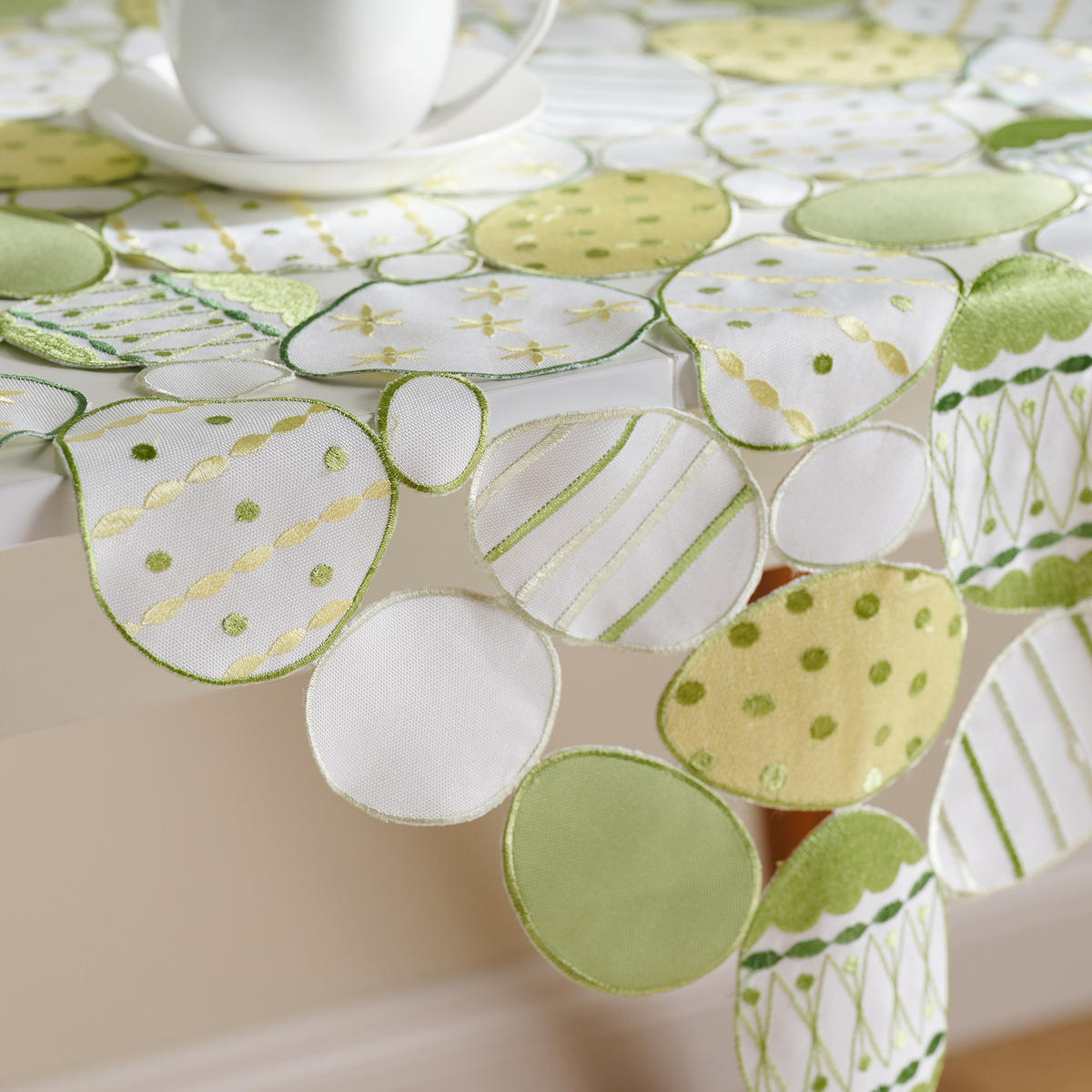 TISCHDECKE Egios - Beige, Textil (80/80/1cm) - home&you