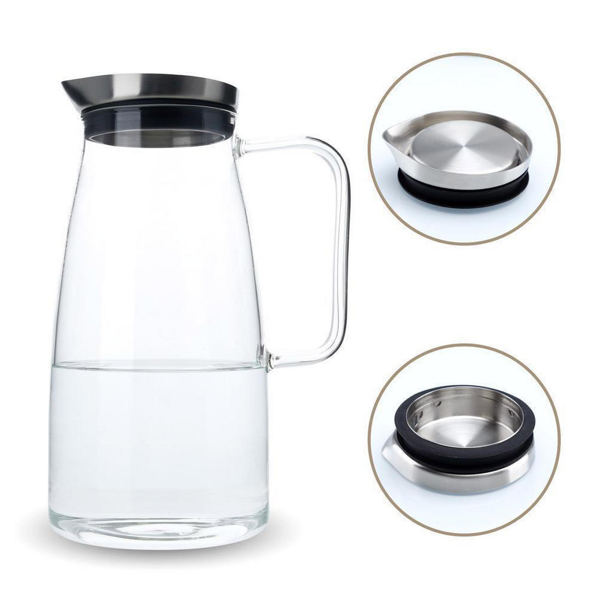 KARAFFE - Transparent, Glas (1.2L) - Intirilife
