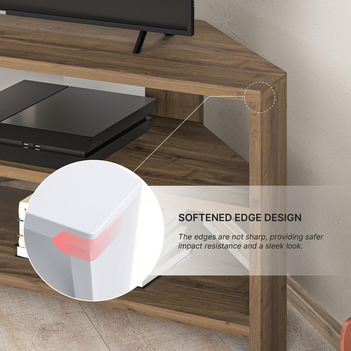 LOWBOARD Thales Dunkle Eiche 110/36/45 cm - Walnussfarben, Holzwerkstoff (110/45/36.2cm) - Decortie