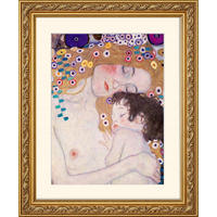 BILD gerahmt 53x63 cm Gustav Klimt "Le tre età della donna" - Beige, Holz (53/63cm) - artissimo