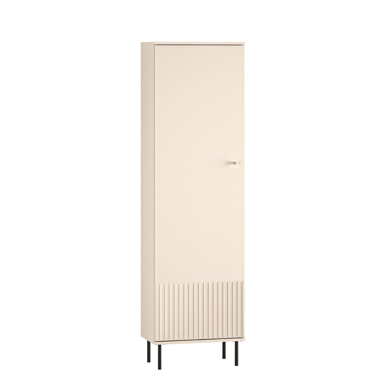 GARDEROBENSCHRABK Caletto Beige 55 cm - Beige/Goldfarben, Holzwerkstoff/Metall (55/190/34cm) - Selsey