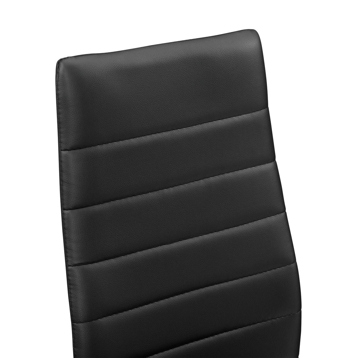 TISCHGRUPPE Bergen - Schwarz, Textil/Metall (105/75/60cm) - [en.casa]