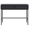 SCHMINKTISCH Evo Schwarz mit Metallgestell 110 cm - Anthrazit/Schwarz, Holzwerkstoff/Metall (38.4/110/79cm) - Selsey