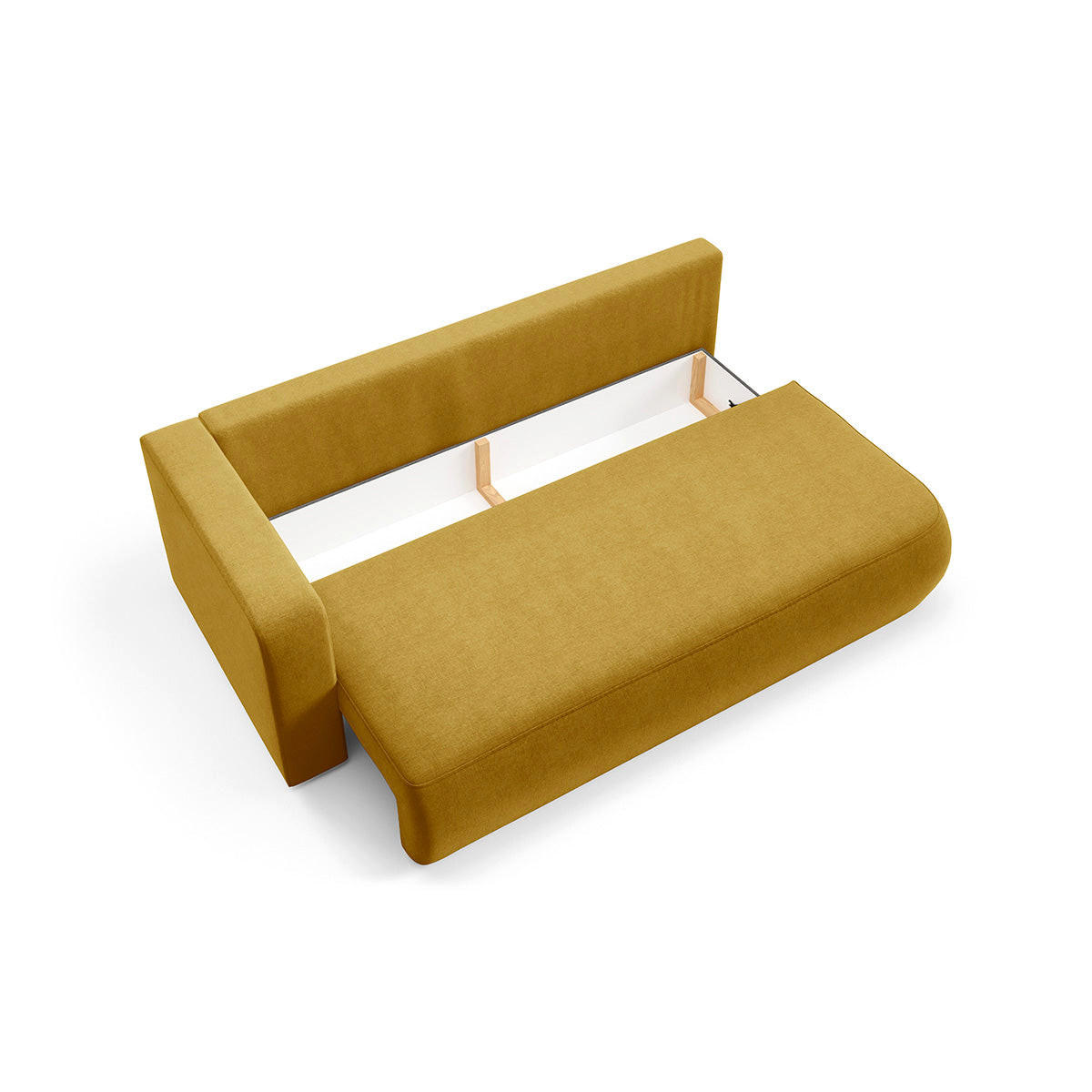 SOFA Antonio 3 Sitzplätze Gelb - Gelb, Holz (228/82/106cm) - Petits-meubles