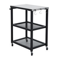 GRILLWAGEN NETIS - Schwarz, Metall (41/72/81cm) - TAINO