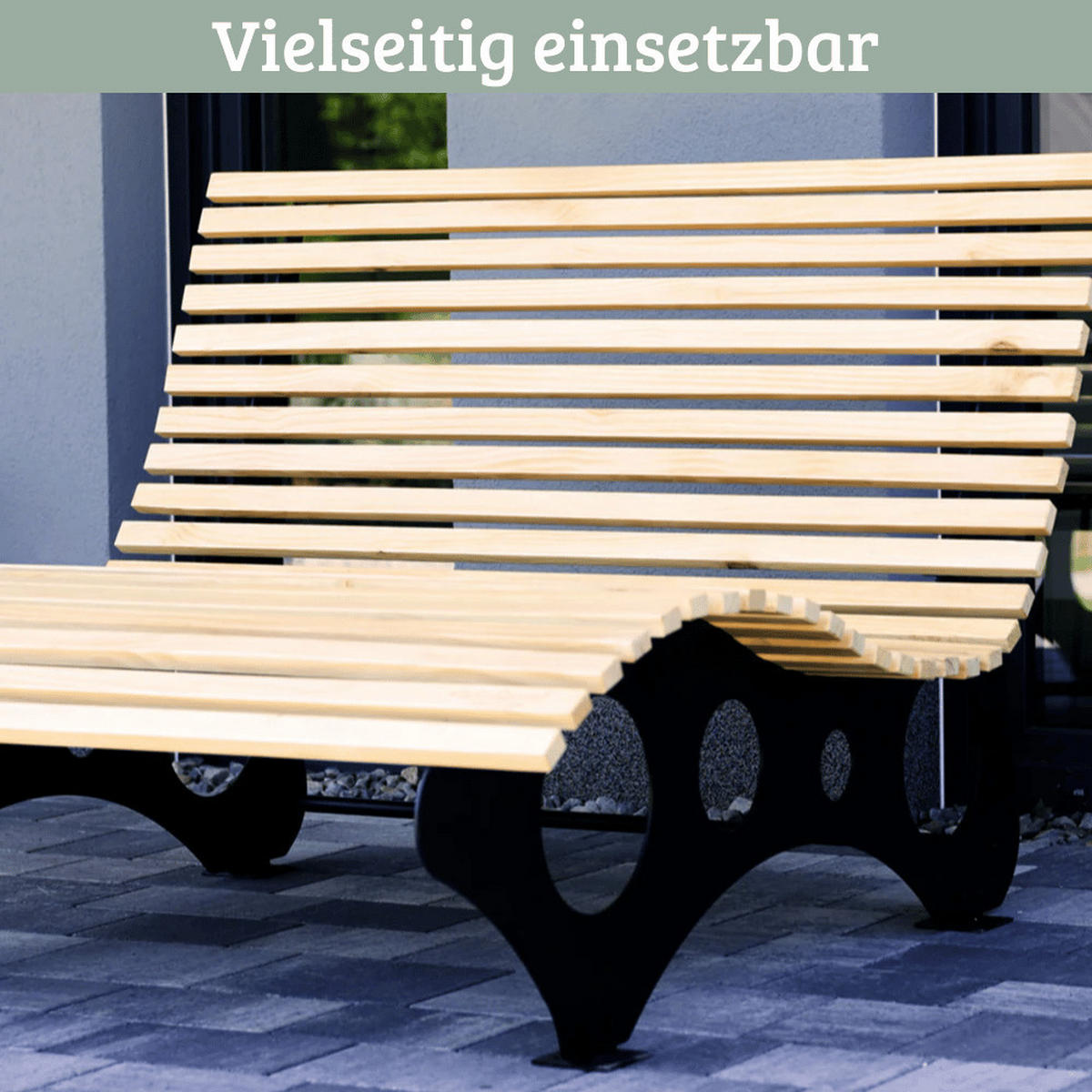 WELLENLIEGE Doppelliege MARTEN Massivholz Waldsofa - Braun, Holz (148/105/152cm) - DELUKE