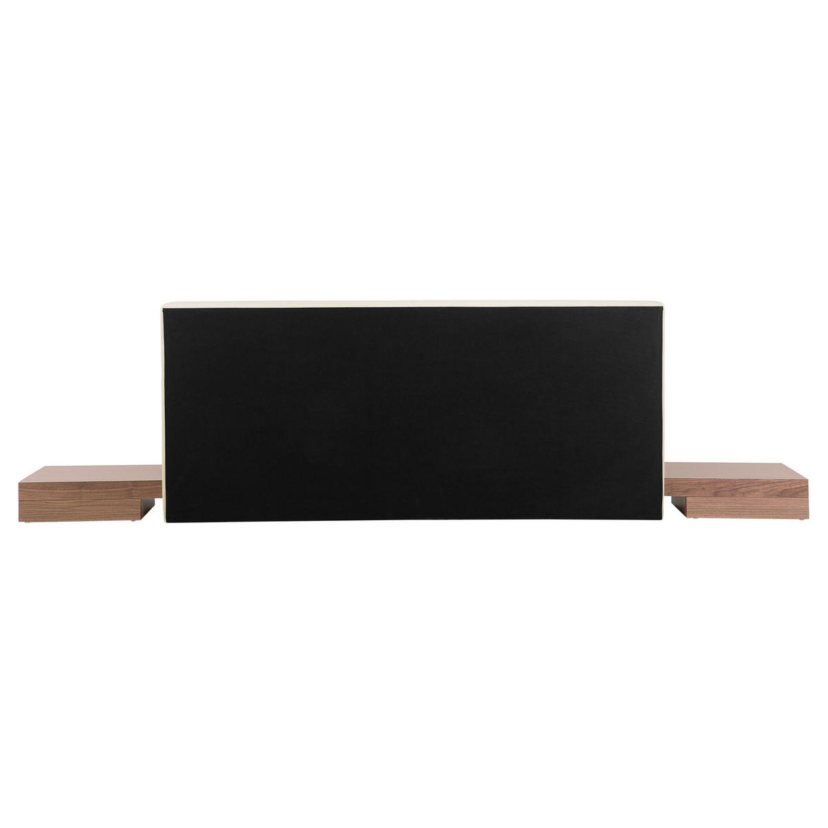 BETT mit LED 160x200 cm Heller Holzfarbton Zen - Hellbraun, Holzwerkstoff (160/200cm) - Beliani