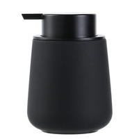 SEIFENSPENDER Keramik Schwarz Matt 350ml - Schwarz, Keramik (9/12/9cm)